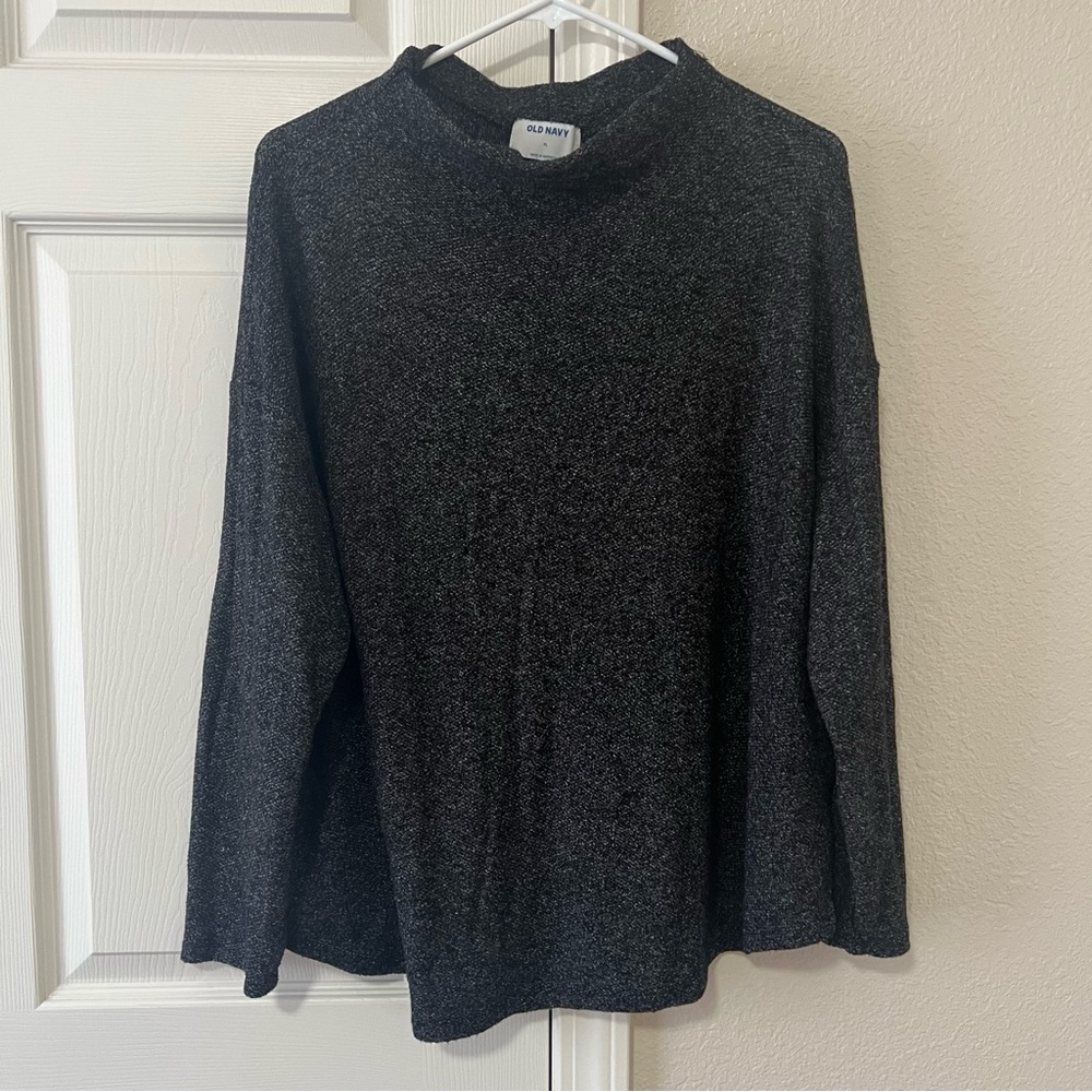 Old Navy Charcoal Knit Long Sleeve Top Size XL